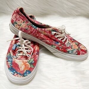 VANS Off The Wall Pink Floral Shoes Women’s Size 8 / Men’s Size 6.5